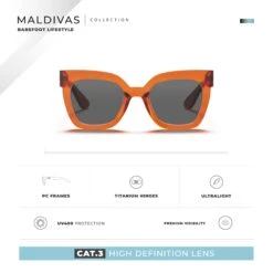 Maldivas Orange / Black -The Indian Face Ventas HK 019 03 06