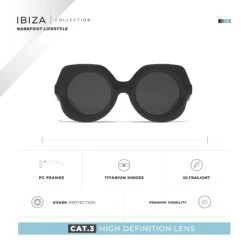 Ibiza Black / Black -The Indian Face Ventas HK 026 01 06
