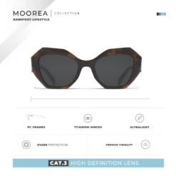 Moorea Tortoise / Black 24 Moorea Tortoise / Black -The Indian Face Ventas HK 028 03 06