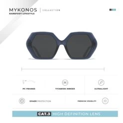 Mykonos Blue / Black -The Indian Face Ventas HK 030 02 06
