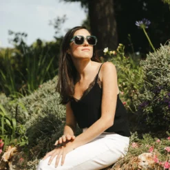 Nazare Green Striped / Black 20 Nazare Green Striped / Black -The Indian Face Ventas UL S20 03 01