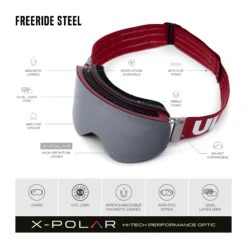 Freeride Steel Red / Silver -The Indian Face Ventas UL V02 24M01C04 07