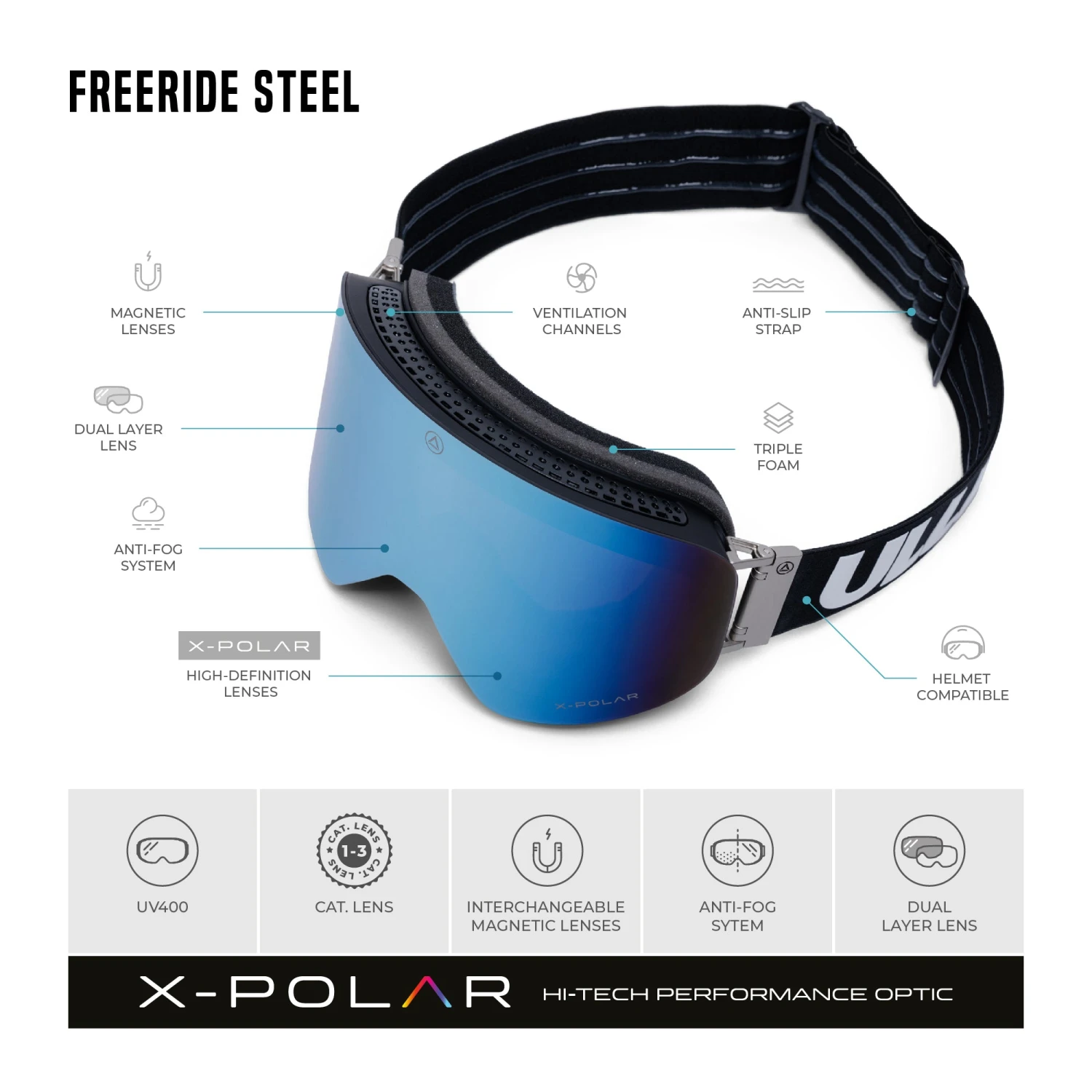 Freeride Steel Black / Silver 15 Freeride Steel Black / Silver - Imagen 13